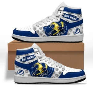 Tampa Bay Lightning Fans Gift Air Jordan 1 High, All Over Print Air Jordan 1 High For Sport Fan, Custom Name NHL109080125465