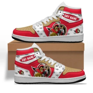 Ottawa Senators Fans Gift Air Jordan 1 High, All Over Print Air Jordan 1 High For Sport Fan, Custom Name NHL109080125471