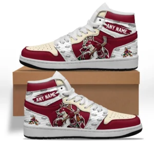 Arizona Coyotes Fans Gift Air Jordan 1 High, All Over Print Air Jordan 1 High For Sport Fan, Custom Name NHL109080125473