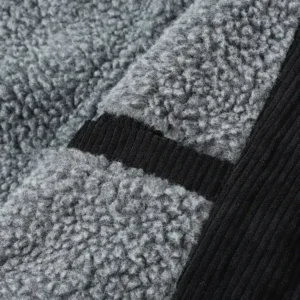 thickened corduroy jacket black 2
