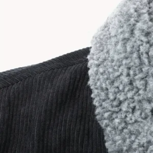 thickened corduroy jacket black 3