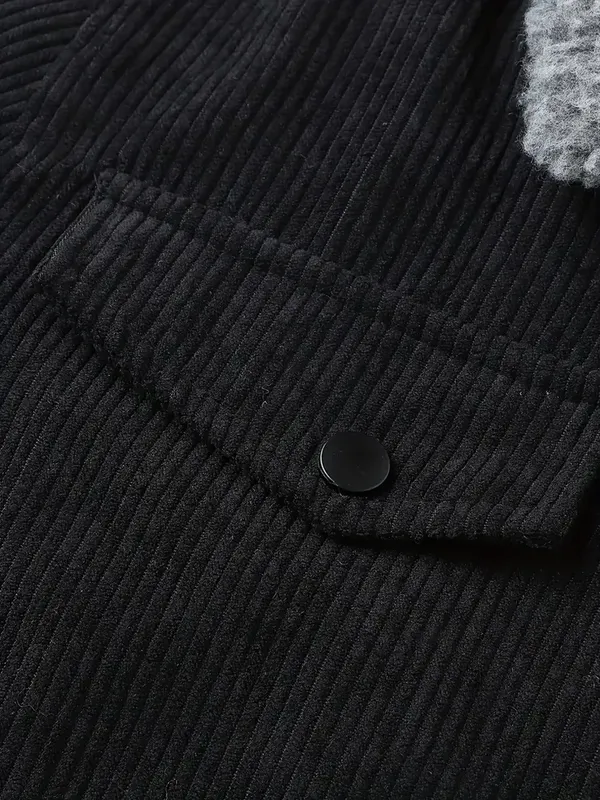 thickened corduroy jacket black 4