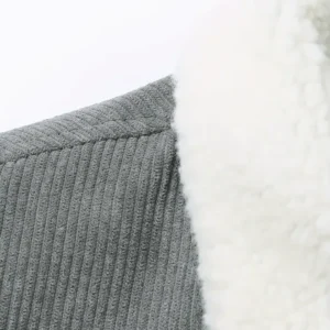 thickened corduroy jacket gray 3