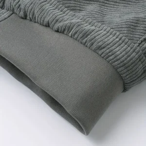 thickened corduroy jacket gray 4