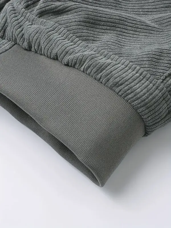 thickened corduroy jacket gray 4