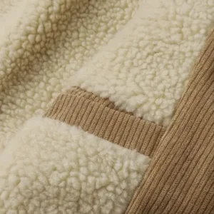 thickened corduroy jacket khaki 2