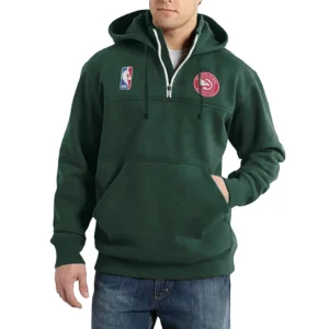 Sport Fan Casual Stand Up Collar Hoodie For Sport Lover HVN1243AH081625 - Dark Green