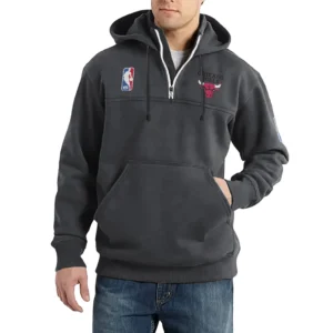 Sport Fan Casual Stand Up Collar Hoodie For Sport Lover HVN1243CB081625 - Dark Gray