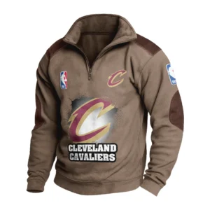 Sport Fan Stand-up Collar Sweatshirt For Football Lover HVN1243CC081625 - Brown