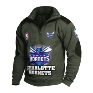 Sport Fan Stand-up Collar Sweatshirt For Sport Lover HVN1243CH081625 - Army Green