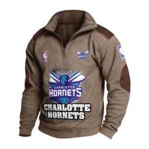 Sport Fan Stand-up Collar Sweatshirt For Football Lover HVN1243CH081625 - Brown