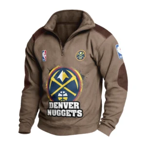 Sport Fan Stand-up Collar Sweatshirt For Football Lover HVN1243DN081625 - Brown