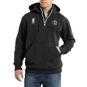 Sport Fan Casual Stand Up Collar Hoodie For Football Lover HVN1243DN081625 - Black