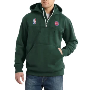 Sport Fan Casual Stand Up Collar Hoodie For Sport Lover HVN1243DP081625 - Dark Green