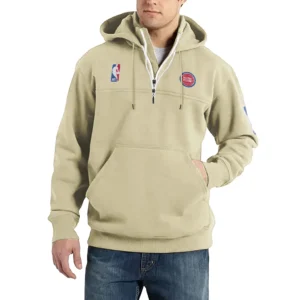 Sport Fan Casual Stand Up Collar Hoodie For Sport Lover HVN1243DP081625 - Off White