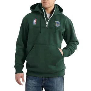 Sport Fan Casual Stand Up Collar Hoodie For Sport Lover HVN1243GSW081625 - Dark Green