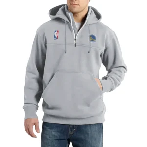 Sport Fan Casual Stand Up Collar Hoodie For Sport Lover HVN1243GSW081625 - Light Gray
