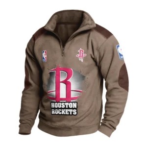 Sport Fan Stand-up Collar Sweatshirt For Football Lover HVN1243HR081625 - Brown