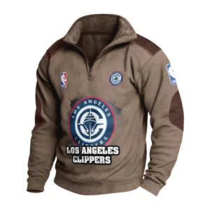 Sport Fan Stand-up Collar Sweatshirt For Football Lover HVN1243LAC081625 - Brown