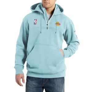 Sport Fan Casual Stand Up Collar Hoodie For Sport Lover HVN1243LAL081625 - Light Blue