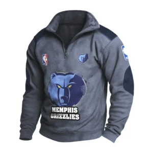 Sport Fan Stand-up Collar Sweatshirt For Sport Lover HVN1243MG081625 - Dark Gray