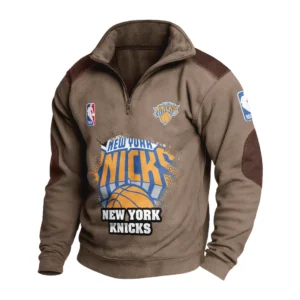 Sport Fan Stand-up Collar Sweatshirt For Football Lover HVN1243NYK081625 - Brown