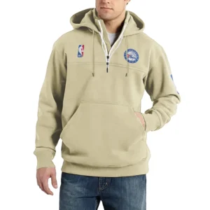 Sport Fan Casual Stand Up Collar Hoodie For Sport Lover HVN1243PH081625 - Off White