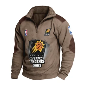 Sport Fan Stand-up Collar Sweatshirt For Football Lover HVN1243PS081625 - Brown