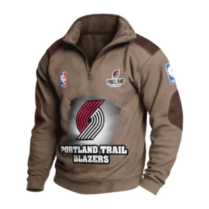Sport Fan Stand-up Collar Sweatshirt For Football Lover HVN1243PTB081625 - Brown