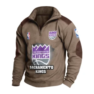 Sport Fan Stand-up Collar Sweatshirt For Football Lover HVN1243SK081625 - Brown