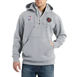 Sport Fan Casual Stand Up Collar Hoodie For Sport Lover HVN1243TR081625 - Light Gray