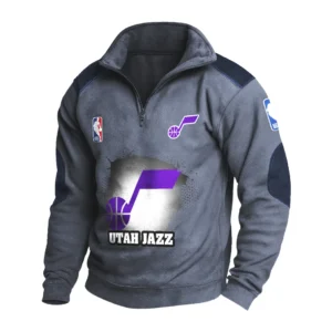 Sport Fan Stand-up Collar Sweatshirt For Sport Lover HVN1243UJ081625 - Dark Gray