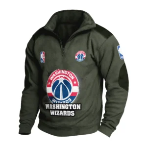 Sport Fan Stand-up Collar Sweatshirt For Sport Lover HVN1243WW081625 - Army Green