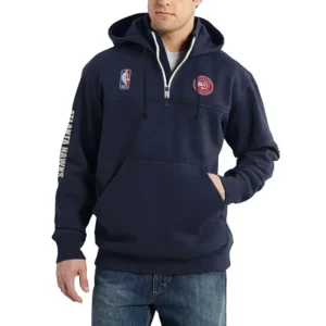 Sport Fan Casual Stand Up Collar Hoodie For Sport Lover HVN1244AH082025 - Dark Blue