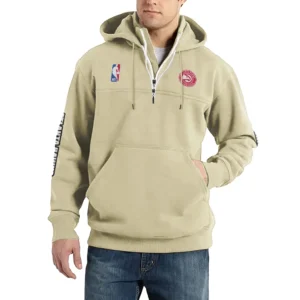 Sport Fan Casual Stand Up Collar Hoodie For Sport Lover HVN1244AH082025 - Off White