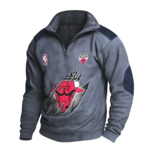 Sport Fan Stand-up Collar Sweatshirt For Sport Lover HVN1244CB082025 - Dark Gray