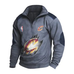 Sport Fan Stand-up Collar Sweatshirt For Sport Lover HVN1244CC082025 - Dark Gray