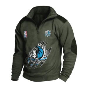 Sport Fan Stand-up Collar Sweatshirt For Sport Lover HVN1244DM082025 - Army Green