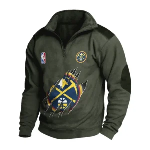 Sport Fan Stand-up Collar Sweatshirt For Sport Lover HVN1244DN082025 - Army Green
