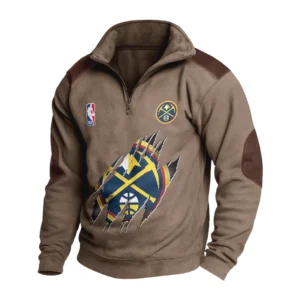 Sport Fan Stand-up Collar Sweatshirt For Football Lover HVN1244DN082025 - Brown