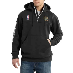 Sport Fan Casual Stand Up Collar Hoodie For Football Lover HVN1244DN082025 - Black