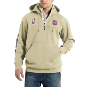 Sport Fan Casual Stand Up Collar Hoodie For Sport Lover HVN1244DP082025 - Off White