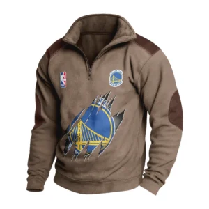 Sport Fan Stand-up Collar Sweatshirt For Football Lover HVN1244GSW082025 - Brown