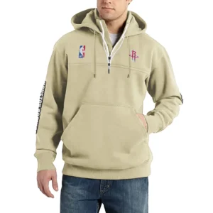 Sport Fan Casual Stand Up Collar Hoodie For Sport Lover HVN1244HR082025 - Off White