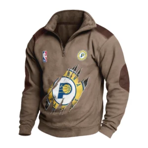 Sport Fan Stand-up Collar Sweatshirt For Football Lover HVN1244IP082025 - Brown
