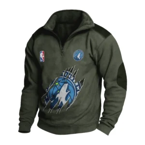 Sport Fan Stand-up Collar Sweatshirt For Sport Lover HVN1244MT082025 - Army Green