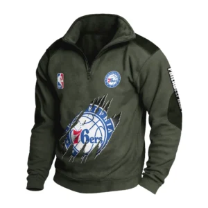 Sport Fan Stand-up Collar Sweatshirt For Sport Lover HVN1244PH082025 - Army Green