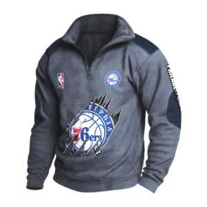 Sport Fan Stand-up Collar Sweatshirt For Sport Lover HVN1244PH082025 - Dark Gray