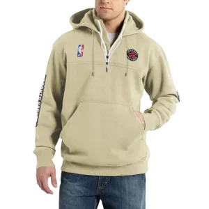 Sport Fan Casual Stand Up Collar Hoodie For Sport Lover HVN1244TR082025 - Off White
