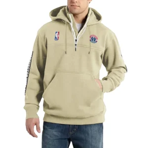 Sport Fan Casual Stand Up Collar Hoodie For Sport Lover HVN1244WW082025 - Off White